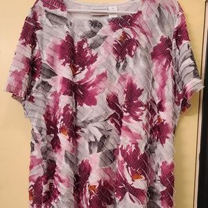 Alfred Dunner Short-Sleeve Blouse, 2X